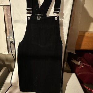 Forever 21 black Corduroy Overalls